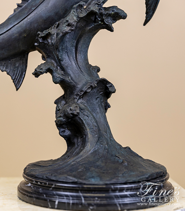 Search Result For Bronze Statues  - 22 Inch Bronze Marlin Statue  - BS-817